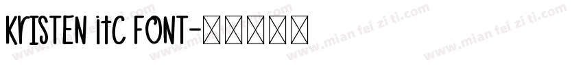 Kristen ITC font字体转换